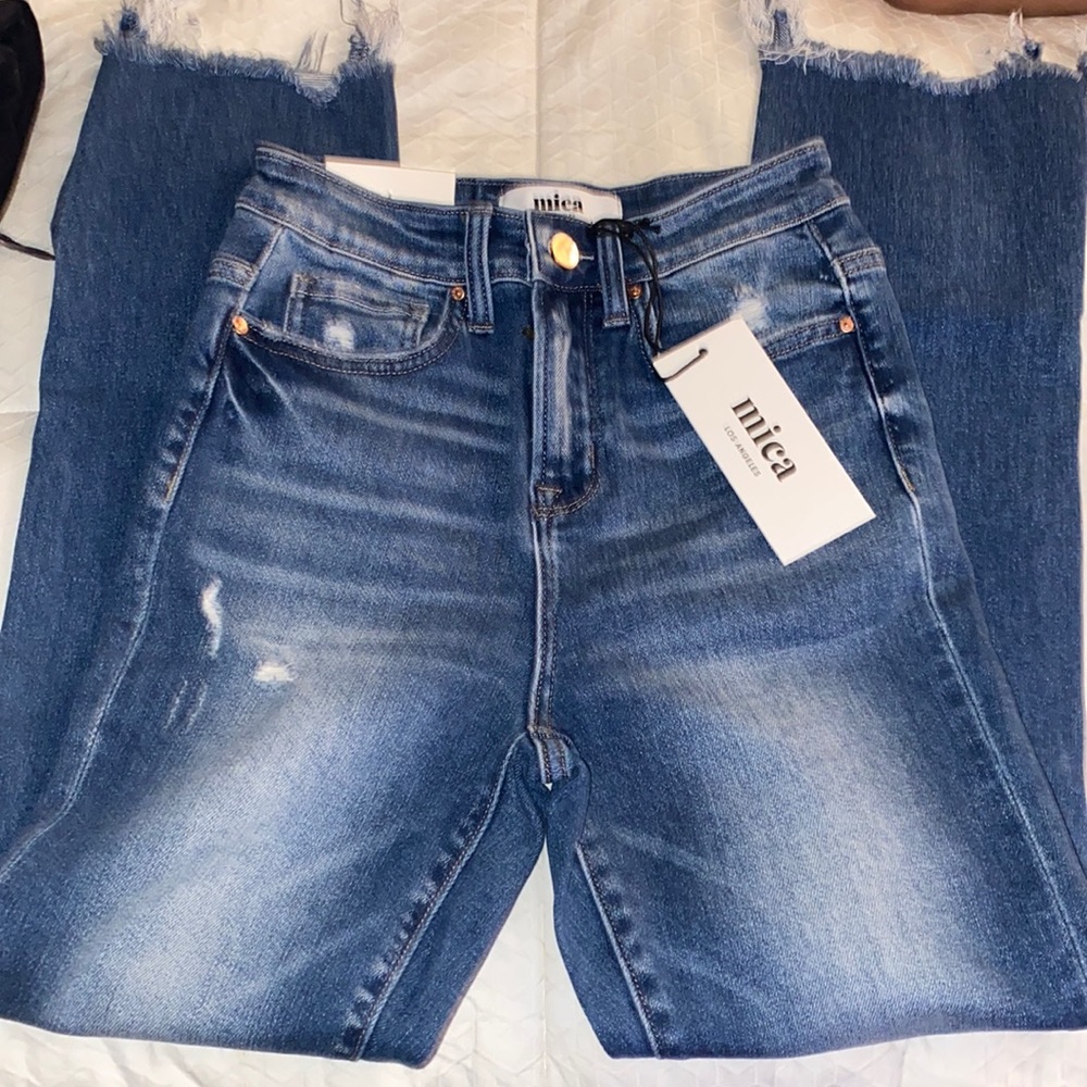 Women high rise slim crop jeans size 25